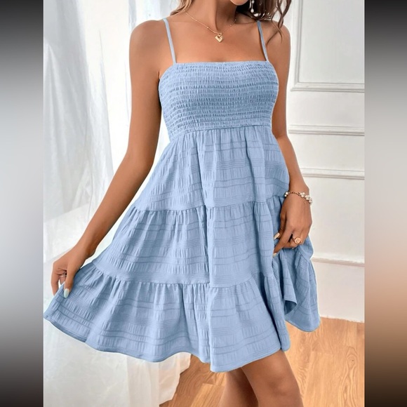Boho layered ruffle hem cami dress - Picture 9 of 15